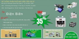 Máy đếm tiền tại Điện Biên